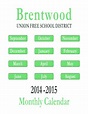 Fillable Online brentwood k12 ny Quick Calendar - Brentwood Union Free ...