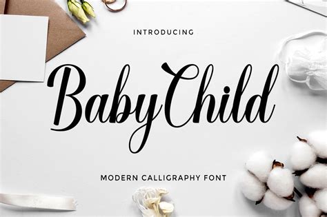 Baby Child Script 720749 Calligraphy Font Bundles