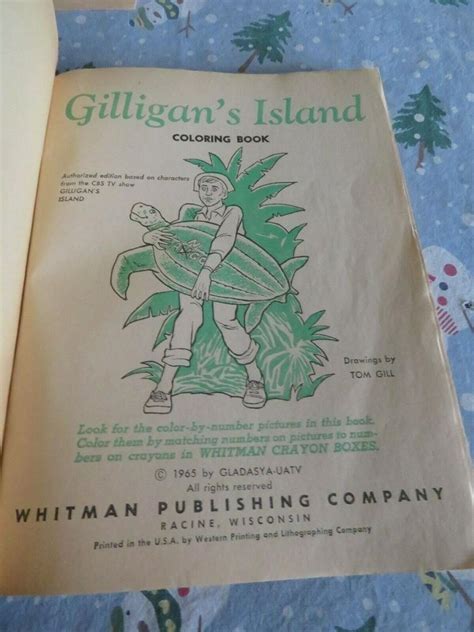 Three 3 Gilligans Island Coloring Books Whitman Publishing 1965