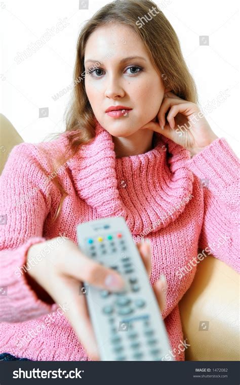 Woman Watching Tv Stock Photo 1472082 Shutterstock