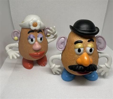 Disney Pixar Toy Story Mr And Mrs Potato Head 1999 Hasbro Ceramic