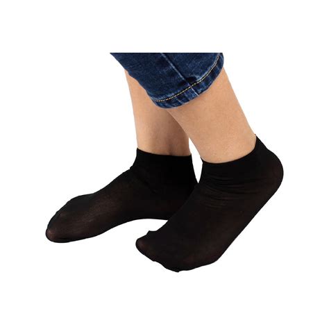 10 Pairs Soft Elastic Black Sheer Ankle Socks For Ladies In Socks From Underwear And Sleepwears On