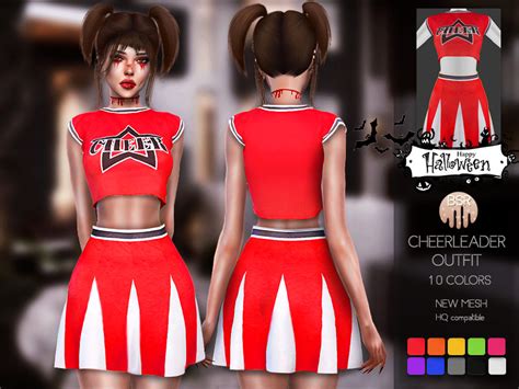 Cheerleader Outfit Bd128 The Sims 4 Catalog