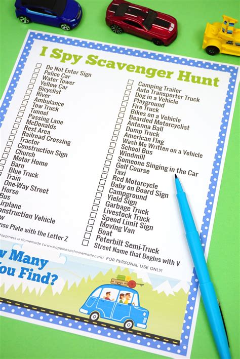 Rd.com relationships parenting who doesn't love a good scavenger hunt? Road Trip Games: I Spy Scavenger Hunt | Road trip games