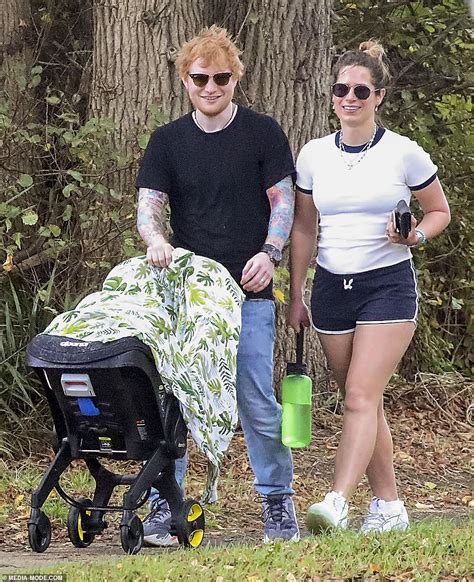 Ed Sheeran And Wife Cherry Seaborn Walk With Daughter Lyra In Victoria