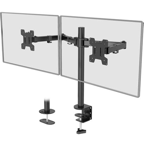 Wali Dual Lcd Monitor Fully Adjustable Desk Mount Stand Fits 2 Screens