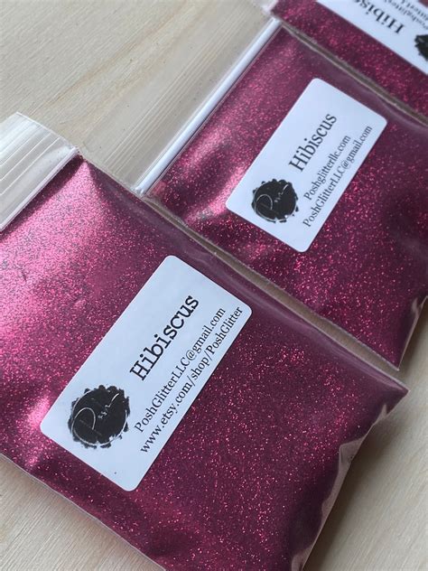 Hibiscus Pink Ultra Fine Loose Glitter Polyester Glitter Etsy