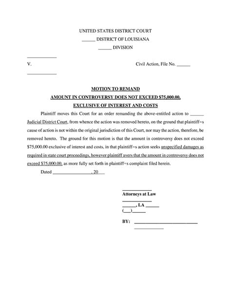 Order And Reasons Granting 116 Motion To Remand For Form Fill Out And