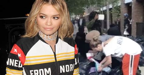 Rita Ora Helps Out Grenfell Tower Fire Victims By Sorting Out Donations