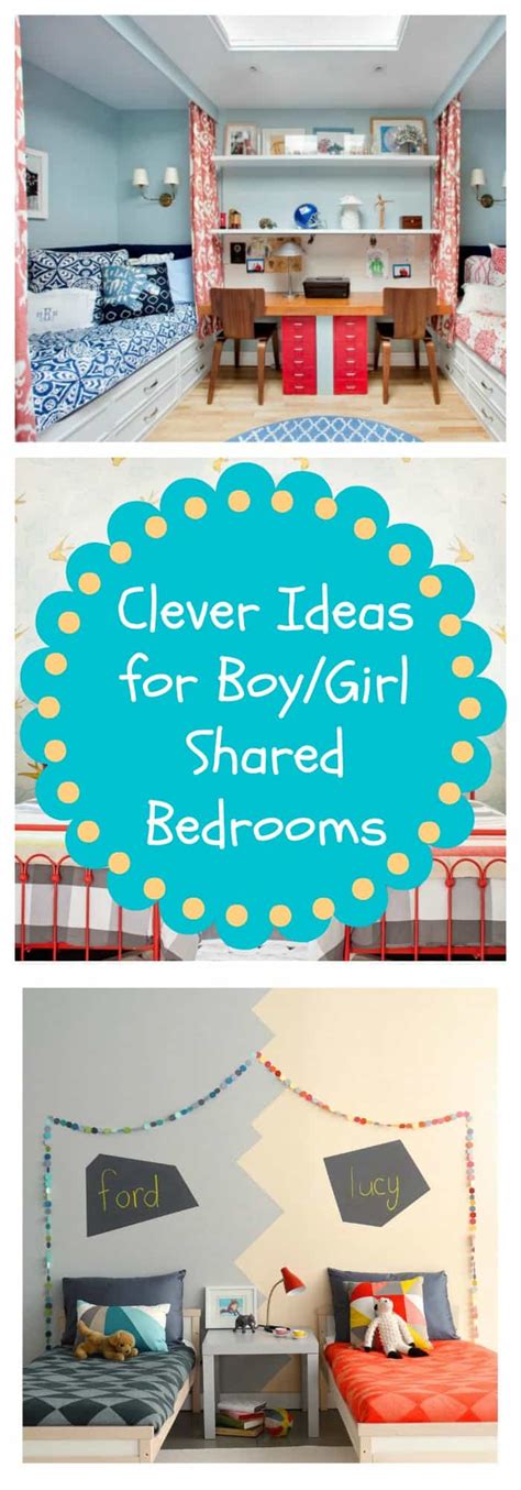 Boys bedroom ideas, toddler boy bedroom ideas, tween boy bedroom ideas, teen boy bedroom ideas, boy bedroom decor. Clever Ideas for Boy/Girl Shared Bedrooms - The Organized Mom
