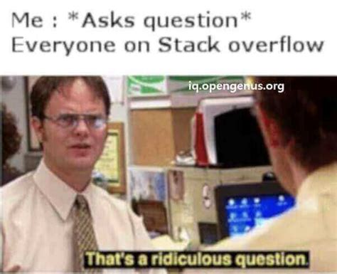 Stackoverflow Memes