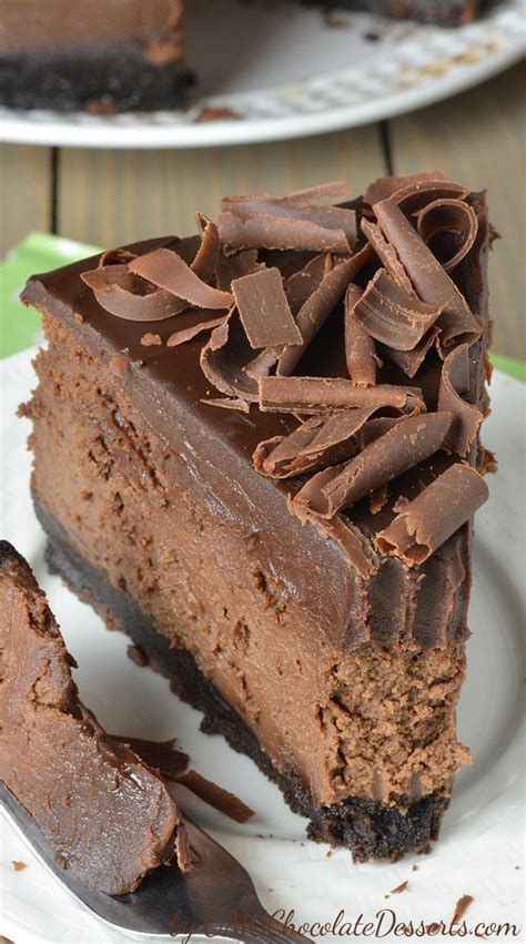 Recipes And Presentations Triple Chocolate Cheesecake With Oreo Crust