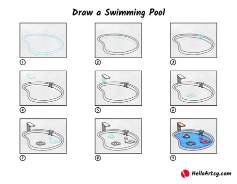 Amazing How To Draw A Pool Learn More Here