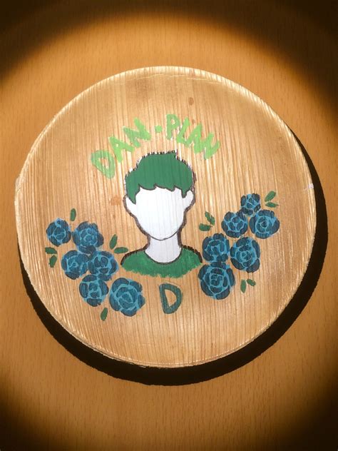 Acrylic On Wooden Plate Dan From Danplan Face Reveal