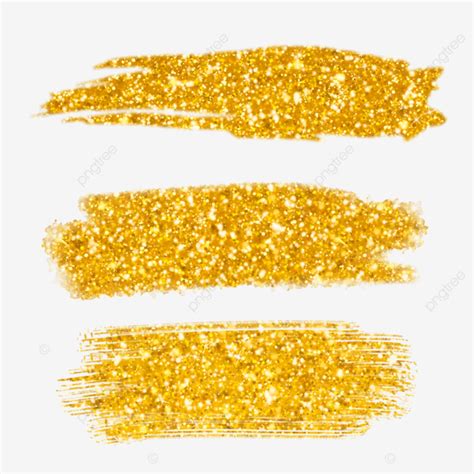Beautiful And Glittering Gold Paint Brush Strokes Brush Strokes Gold