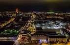 Wolfsburg City by Night Aerial Picture