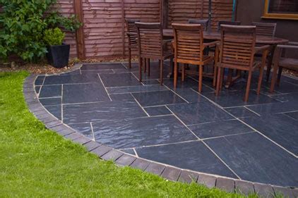 The biggest list of garden edging ideas online. Nustone Black Slate Paving Slabs - Garden Patio Slabs ...