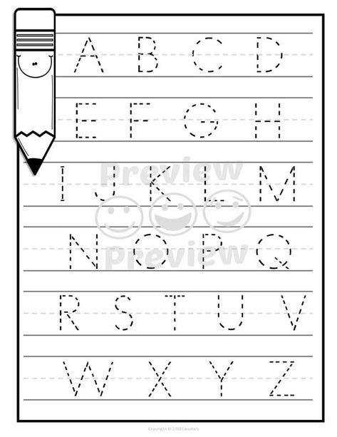 Alphabet Tracing Worksheets For 4 Year Olds Alphabetworksheetsfreecom