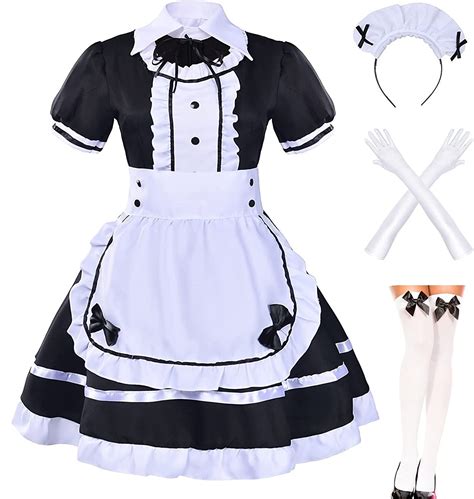 Japanese Anime Sissy Maid Dress Cosplay Sweet Classic Lolita Fancy