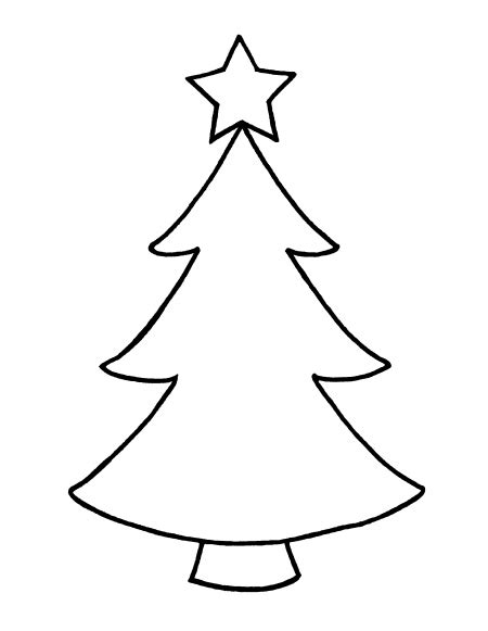 Black And White Clipart Christmas Tree Free Download On Clipartmag