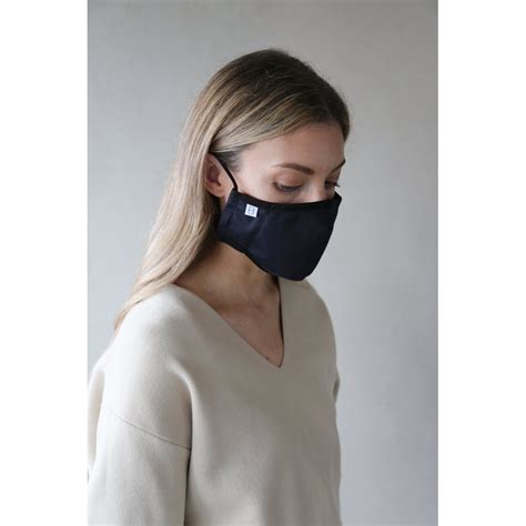 Breathe Organic Cotton Adult Face Mask In An06 Navy