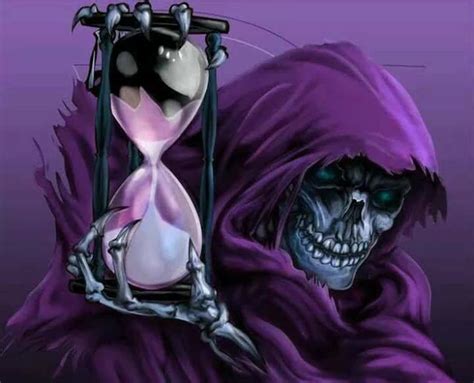 Purple Grim Reaper Dont Fear The Reaper Bone Art