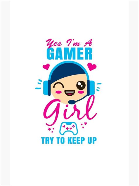 Kawaii Gamer Girl Yes Im A Gamer Girl Try To Keep Up Case And Skin