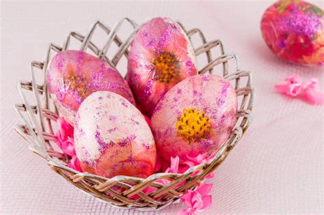 Hand Painted Easter Eggs In The Basket Stock Photo 06 Free Download