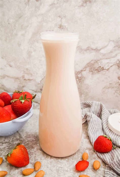 Almond milk has 17 grams of magnesium vs. Homemade Strawberry Almond Milk (Paleo, GF)