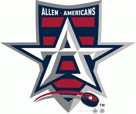 Allen Americans Primary Logo Central Hockey League Cehl Chris