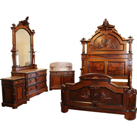 American Victorian Bedroom Suite c. 1870's from dixonsantiques on Ruby Lane