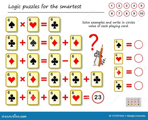 Mathematical Logic Puzzle Game Solve Examples And Count The Value Of
