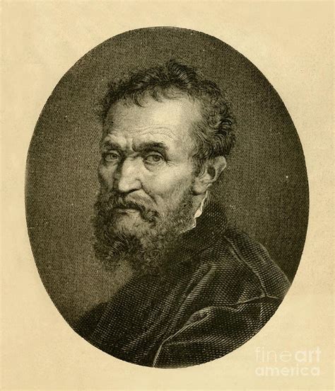 Portrait Of Michael Angelo Buonarotti By Print Collector