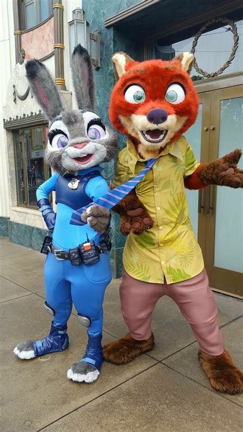 Judy Hopps And Nick Wilde Disney Characters Costumes Disney World