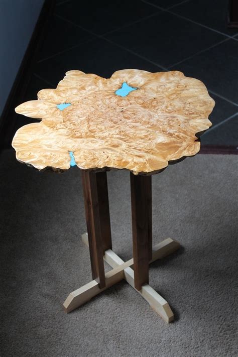 While i made my coffee table from redwood burl, other common woods include maple burl and walnut burl and with a little searching still more are available. Custom Big Leaf Maple Burl - Live Edge Coffee Table by ...