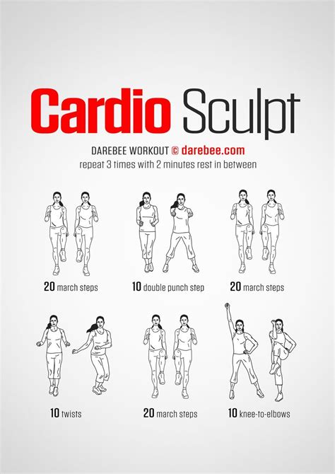 Fitness Workouts Cardio Workout At Home Free Workouts At Home