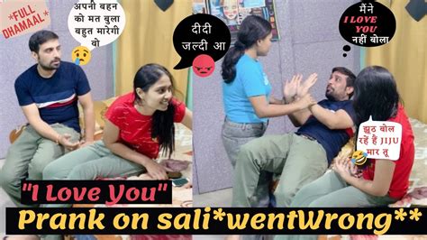 i love you prank on sali cheating prank on indian wife prank on wife funkiecouple