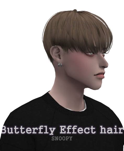 Snoopy Butterfly Effect Hair Sims Hair Sims 4 Hair Male Sims