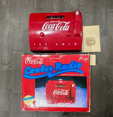 coca cola cooler radio am fm cassette player otr 1949 old tyme vintage 1988 35 00 picclick