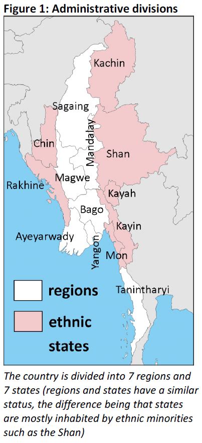 Administrative Divisions In Myanmarburma Epthinktank European
