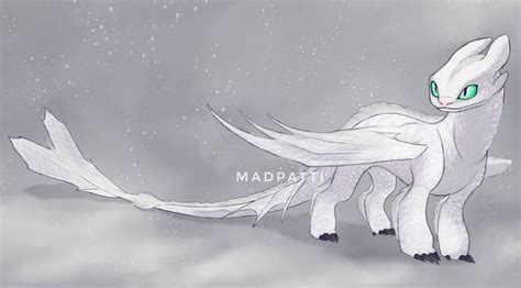 Male Light Fury With Stripes By Madpattii How Train Your Dragon