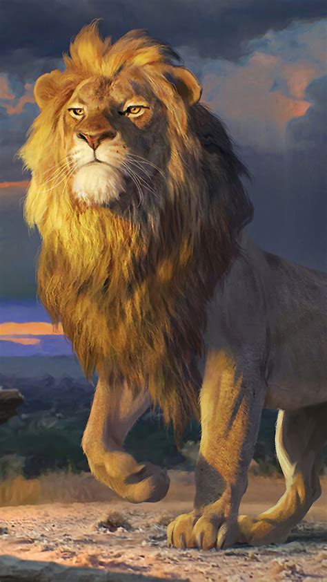 Simba The Lion King Movie 2019 4k Hd Phone Wallpaper Rare Gallery