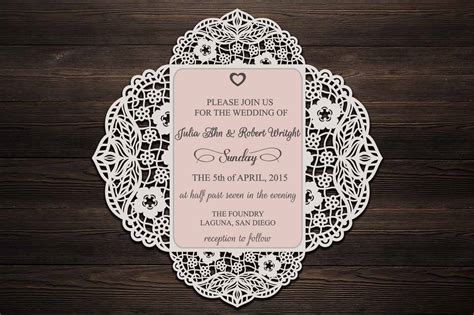 Four Fold Wedding Invitation Cricut Wedding Invitation Svg 96225