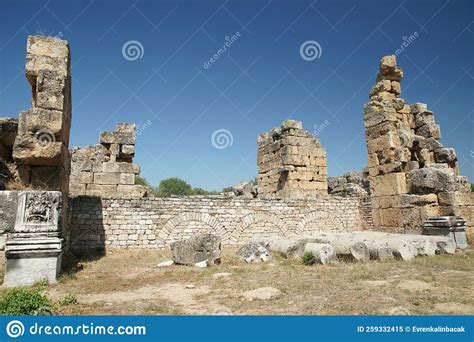 Hadrianic Baths In Aphrodisias Ancient City In Aydin Turkiye Editorial
