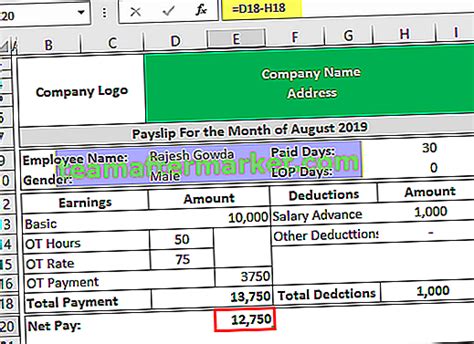 Modello Busta Paga In Excel Crea Un Modello Di Busta