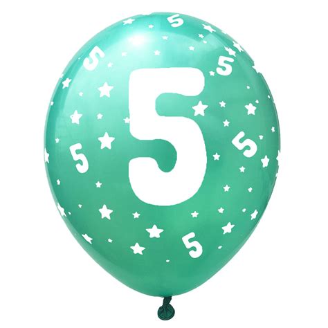 Luftballon Set Zahl 5 Für 5 Geburtstag Kindergeburtstag Party 10 Deko