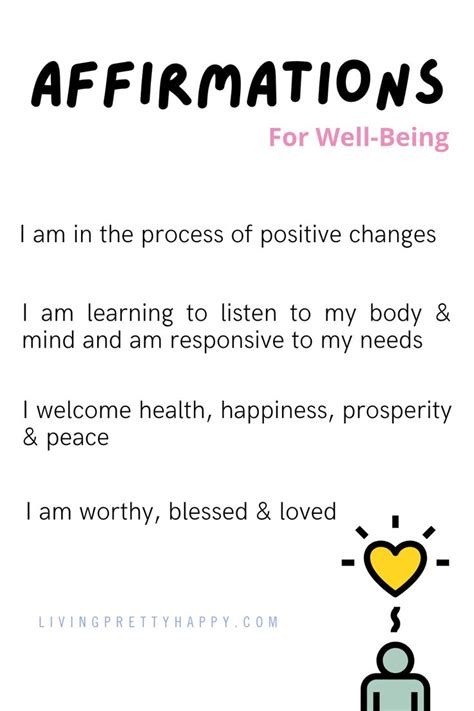 Affirmations And Mantras Page Living Pretty Happy Positive