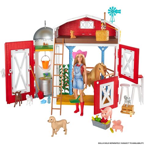 Barbie Sweet Orchard Farm Playset With Barn 11 Animals Working