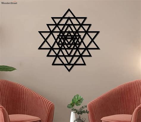 Buy Geometric Triangle Wall Art Hanging Showpiece Online In India At