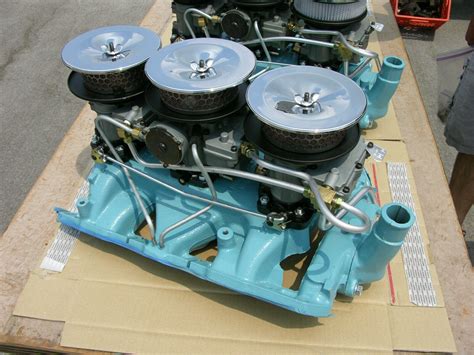 59 65 All Pontiac Gto V8 Engine Enamel Restoration Sky Blue Spray